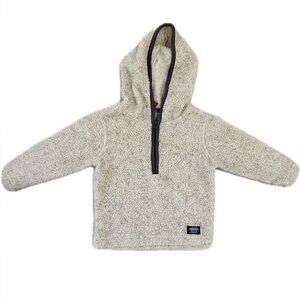 Unionbay Toddler Sherpa Fleece Hoodie | Size 2T | Beige Zip-Up Jacket